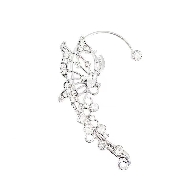 Elegant Butterfly Design Ear Cuff With Crystal Accents Lightweight Vintage Style Ear Jewelry For Women And Girls Suitable For Various Occasions срібний
Elegant Butterfly Design Ear Cuff With Crystal Accents Lightweight Vintage Style Ear Jewelry For Women And Girls Suitable For Various Occasions срібний