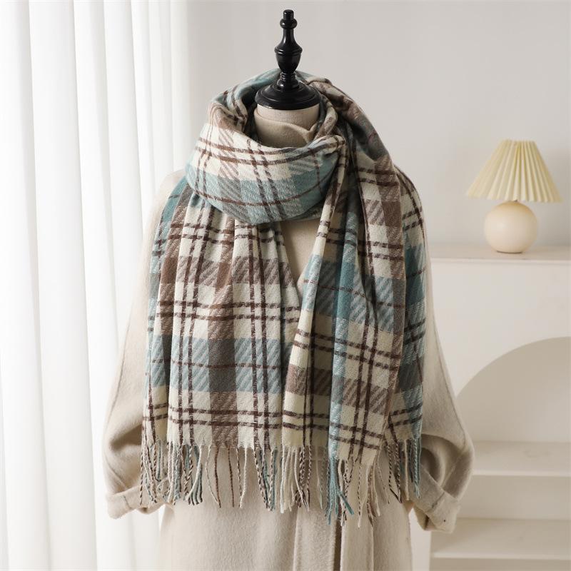 Elegant Plaid Tartan Scarf with Tassels for Women Windproof Winter Scarf for Casual Weekend – Woven, Inelastic Scarves with Decorative Fringe 200x67cm with tassel
Elegant Plaid Tartan Scarf with Tassels for Women Windproof Winter Scarf for Casual Weekend – Woven, Inelastic Scarves with Decorative Fringe 200x67cm with tassel