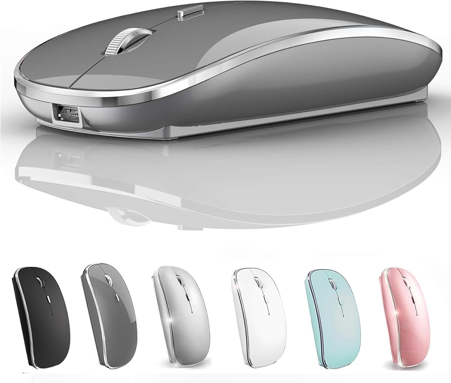 Wireless Mouse for MacBook MacBook Desktop Windows HP and Chromebooks Pro, Air, Laptops, Macs, iMacs, Computers, 7/8/10/11 PCs, (Hewlett-Packard) сірий колір
Wireless Mouse for MacBook MacBook Desktop Windows HP and Chromebooks Pro, Air, Laptops, Macs, iMacs, Computers, 7/8/10/11 PCs, (Hewlett-Packard) сірий колір