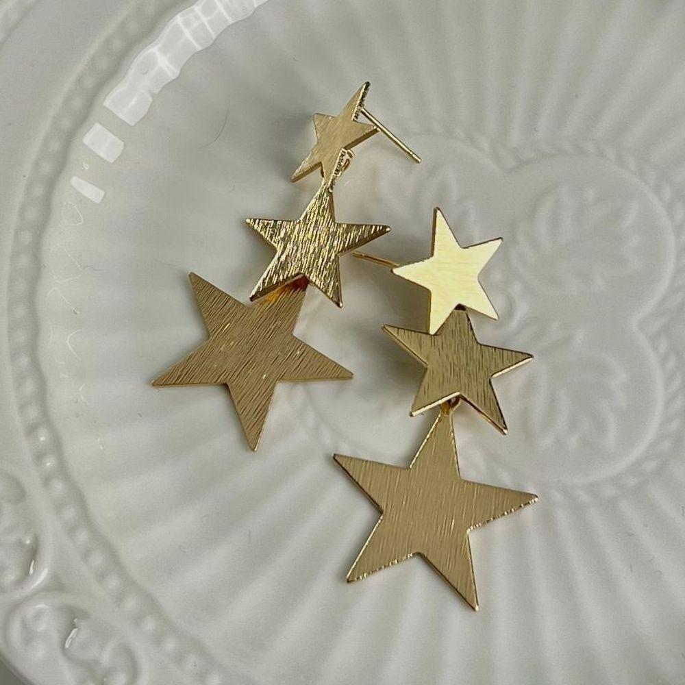 Frosting Metal Star Drop Earrings for Women Wedding Party Trendy Statement Zircon Golden Copper Color Long Dangle Earrings
Frosting Metal Star Drop Earrings for Women Wedding Party Trendy Statement Zircon Golden Copper Color Long Dangle Earrings
