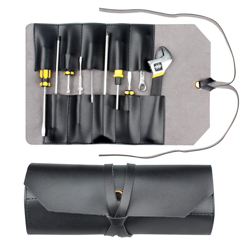 Portable Tool Roll Bag Electrician Repair Storage Tools Bag Multipurpose Wrench Hardware Leather ToolKit Folding Tools Organizer чорний
Portable Tool Roll Bag Electrician Repair Storage Tools Bag Multipurpose Wrench Hardware Leather ToolKit Folding Tools Organizer чорний