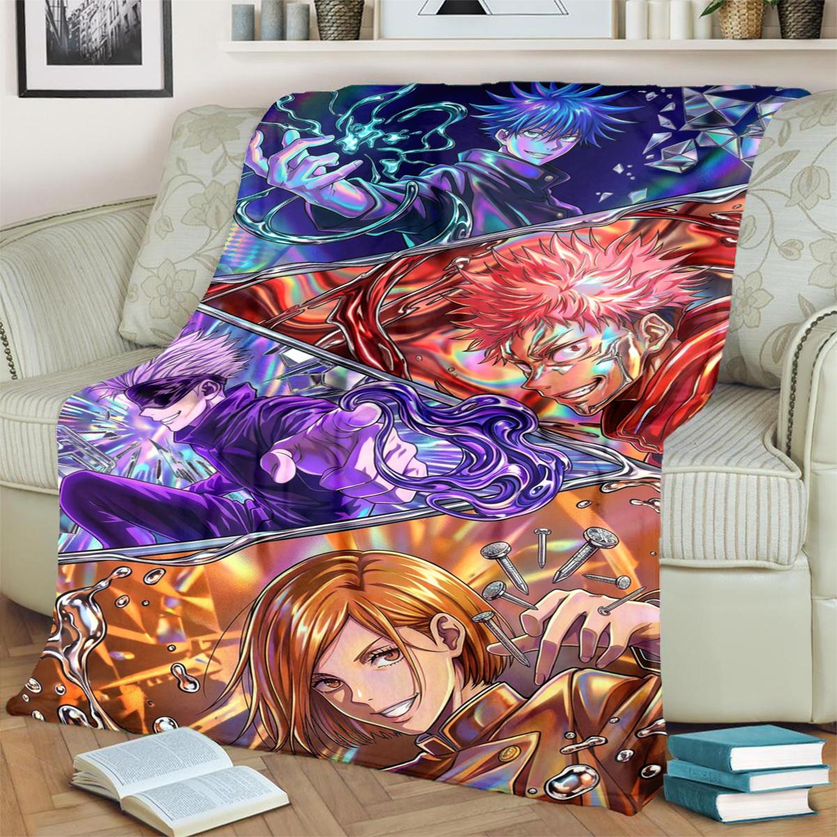 Jujutsu Kaisen Warm Blanket Comfortable Flannel Print for Bedrooms, Sofas, Beds, Chairs, Picnics, Travel 75x90cm
Jujutsu Kaisen Warm Blanket Comfortable Flannel Print for Bedrooms, Sofas, Beds, Chairs, Picnics, Travel 75x90cm