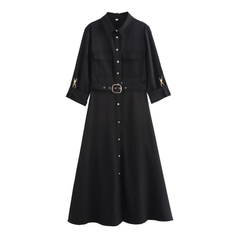 European & American High Street Style Women s Belted Midi Dress - Winter Collection XS
European & American High Street Style Women s Belted Midi Dress - Winter Collection XS