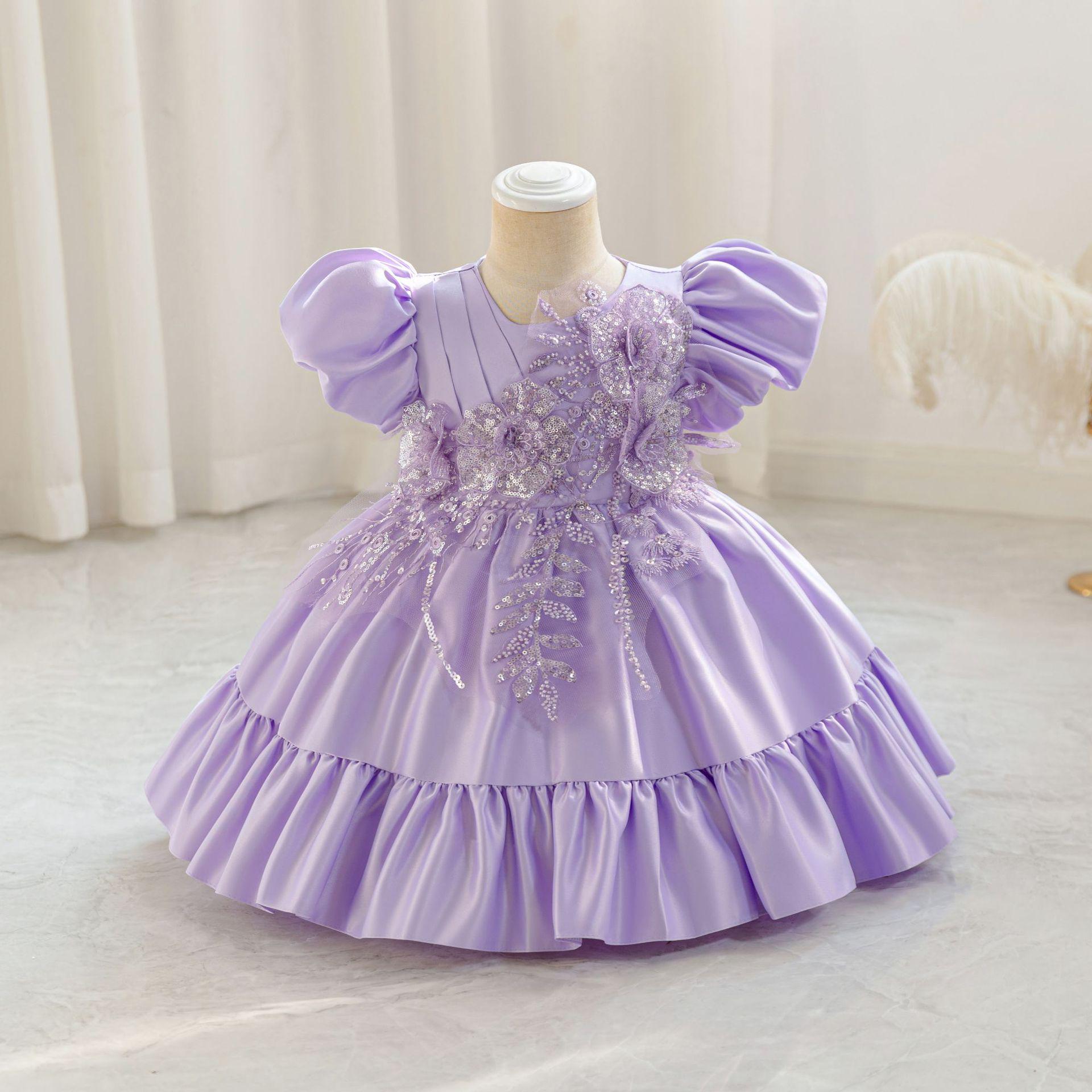 Girls 3D Flower Princess Satin Dress - Formal Puffy Skirt for Halloween & Christmas 110 cm
Girls 3D Flower Princess Satin Dress - Formal Puffy Skirt for Halloween & Christmas 110 cm