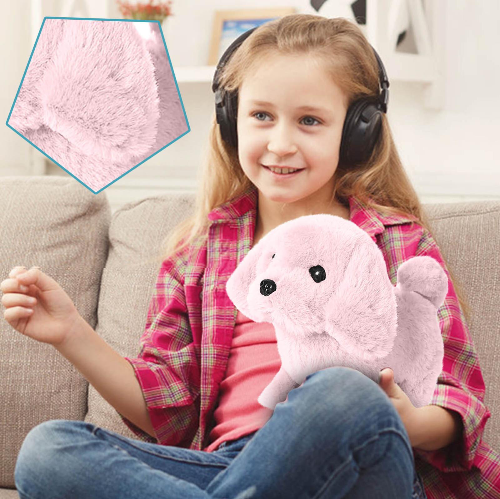 Плюшевая игрушка для щенка, электронная интерактивная домашняя собака - гуляет, лает, виляет хвостом, растягивается, животное-компаньон для детей
Плюшевая игрушка для щенка, электронная интерактивная домашняя собака - гуляет, лает, виляет хвостом, растягивается, животное-компаньон для детей