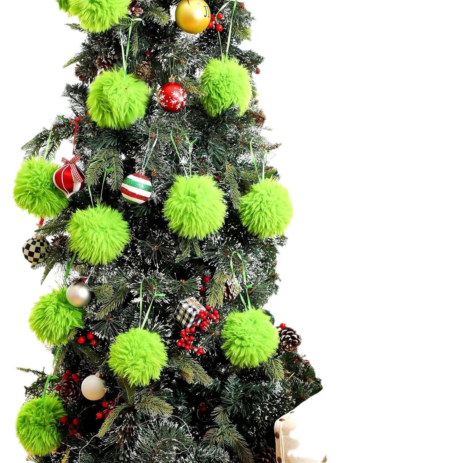 Christmas Green Elf Balls Furry Pendant Christmas Tree Hanging Decorations Soft Faux Fur Pom Pom Ball Xmas Party Home Supplies
Christmas Green Elf Balls Furry Pendant Christmas Tree Hanging Decorations Soft Faux Fur Pom Pom Ball Xmas Party Home Supplies