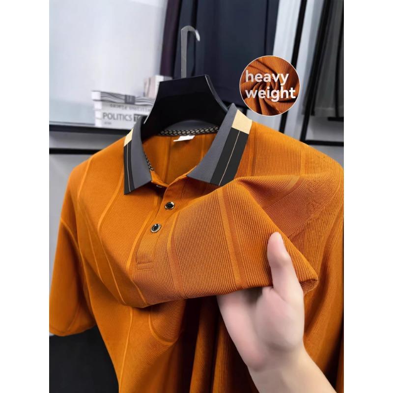 Men Heavy Weight Ribbed Knit Short Sleeve Polo Shirt With Contrast Collar S оранжевый
Men Heavy Weight Ribbed Knit Short Sleeve Polo Shirt With Contrast Collar S оранжевый