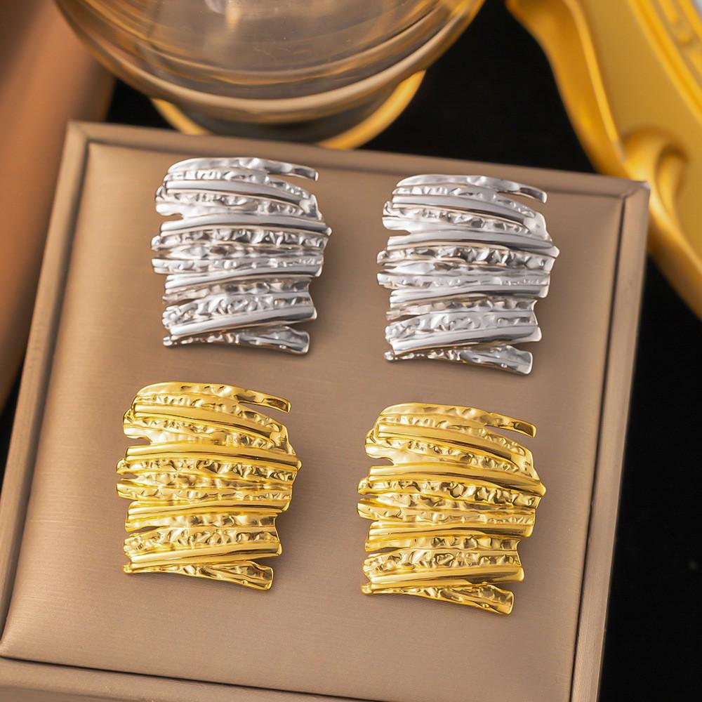 Temperament and Personality Hammer Patterned Earrings Irregular Earrings Earrings Jewelry
Temperament and Personality Hammer Patterned Earrings Irregular Earrings Earrings Jewelry