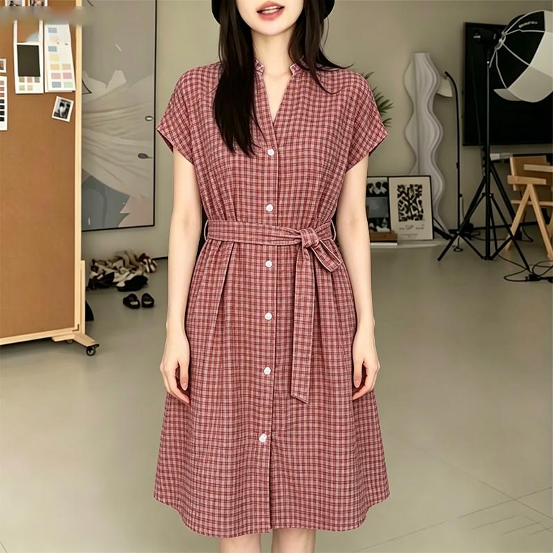 ZANZEA Women Casual V-Neck Short Sleeve Loose Grid Print Dress 5XL
ZANZEA Women Casual V-Neck Short Sleeve Loose Grid Print Dress 5XL