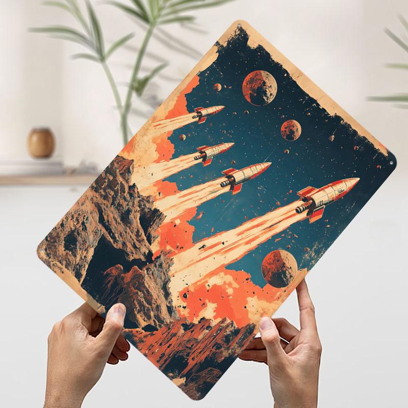 Retro Space Rockets Printed Poster Customized Wall Art Retro Vintage Metal Tin Signs for Office Decor Gaming Room Decoration 7.9x11.8In(20x30cm)
Retro Space Rockets Printed Poster Customized Wall Art Retro Vintage Metal Tin Signs for Office Decor Gaming Room Decoration 7.9x11.8In(20x30cm)