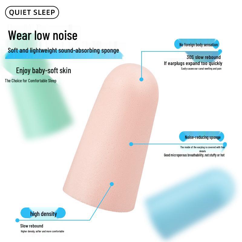 Disposable Noise-Reducing Earplugs with Strong Sound Insulation 4 pcs Light Pink
Disposable Noise-Reducing Earplugs with Strong Sound Insulation 4 pcs Light Pink
