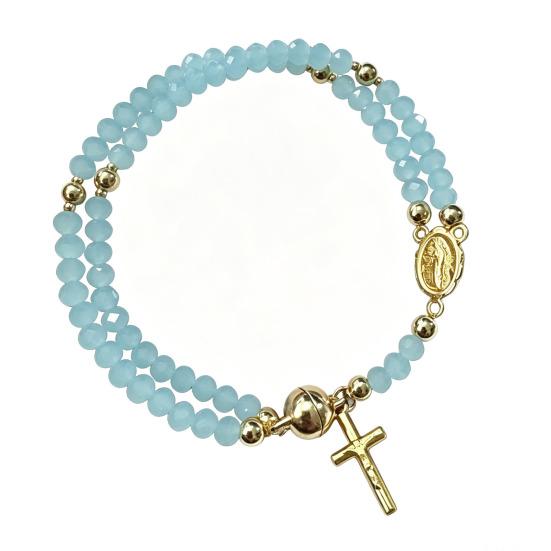 Rosary Bracelet Magnetic Closure Handmade Christian Prayer Beads Bracelet Lightweight Easy to Wear Spiritual Bracelet Jewelry синий
Rosary Bracelet Magnetic Closure Handmade Christian Prayer Beads Bracelet Lightweight Easy to Wear Spiritual Bracelet Jewelry синий