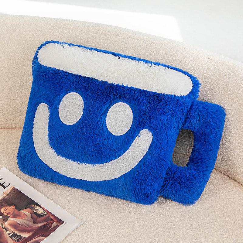 Плюшевая подушка в виде кофейной чашки Smile, мягкая игрушка, забавная кукла в форме молочного чая, диванная подушка, креативный декор комнаты, подарок на день рождения