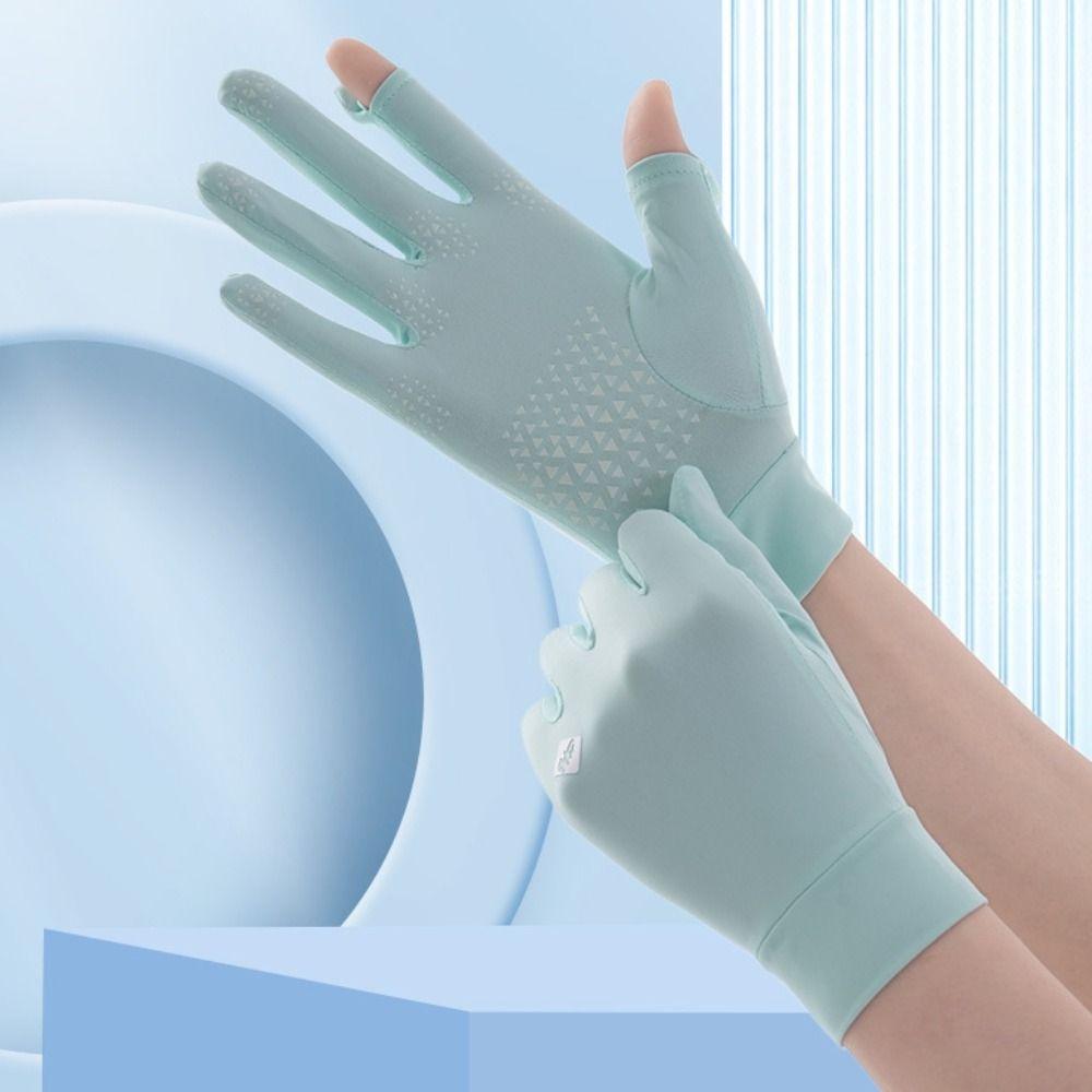 Anti-UV Women Sunscreen Gloves Breathable Summer Driving Mittens Ice Silk Riding Gloves Sports M сірий
Anti-UV Women Sunscreen Gloves Breathable Summer Driving Mittens Ice Silk Riding Gloves Sports M сірий