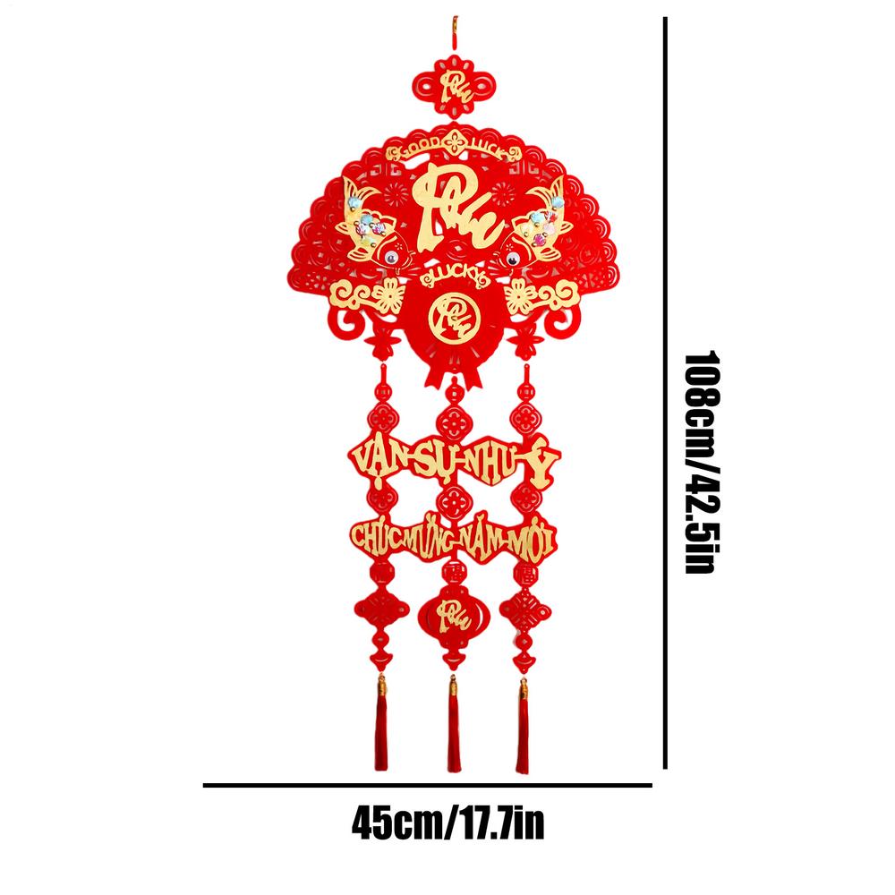 Vietnamese Hanging Paintings Ornament Vietnam New Year Decoraitons Wall Hanging Pendent Vietnamese Festive Atmosphere Decoration красный
Vietnamese Hanging Paintings Ornament Vietnam New Year Decoraitons Wall Hanging Pendent Vietnamese Festive Atmosphere Decoration красный
