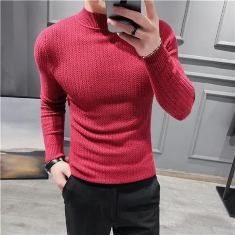 Trend Fashion Autumn Winter Sweaters Men Solid Mock Neck Thicken Smart Casual Long Sleeve Pullovers Bottoming Shirt Knitted Tops L красный
Trend Fashion Autumn Winter Sweaters Men Solid Mock Neck Thicken Smart Casual Long Sleeve Pullovers Bottoming Shirt Knitted Tops L красный