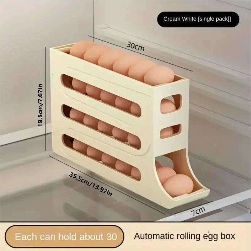 Egg Box Refrigerator Storage Container Four-layer Automatic Egg Roll Machine Anti-drop Egg Storage Box Egg Basket Food Container
Egg Box Refrigerator Storage Container Four-layer Automatic Egg Roll Machine Anti-drop Egg Storage Box Egg Basket Food Container