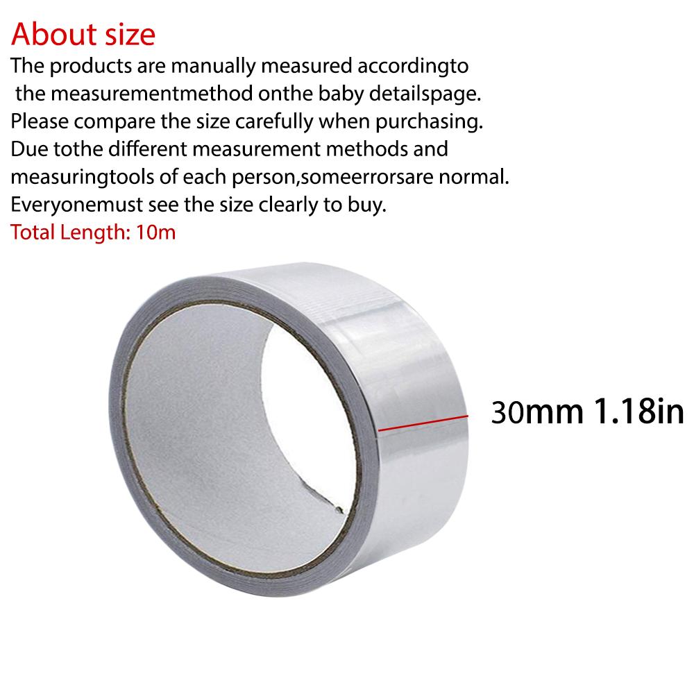 Aluminum foil tape, high-temperature resistant, waterproof, leak-proof, kitchen sink pipe repair, bathroom gap sealing tape 10M
Aluminum foil tape, high-temperature resistant, waterproof, leak-proof, kitchen sink pipe repair, bathroom gap sealing tape 10M