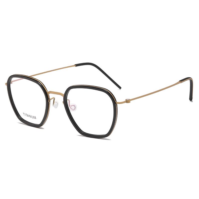 Женские очки Linde из чистого титана, литературная мода, ретро ацетатная оправа для бизнеса или поездок, стиль унисекс