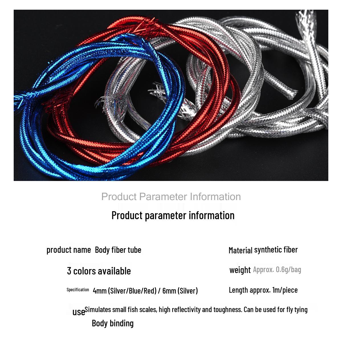 Braided Tube for Fly Fishing Lures - Scale Pattern Fish Tying Material 4mm
Braided Tube for Fly Fishing Lures - Scale Pattern Fish Tying Material 4mm