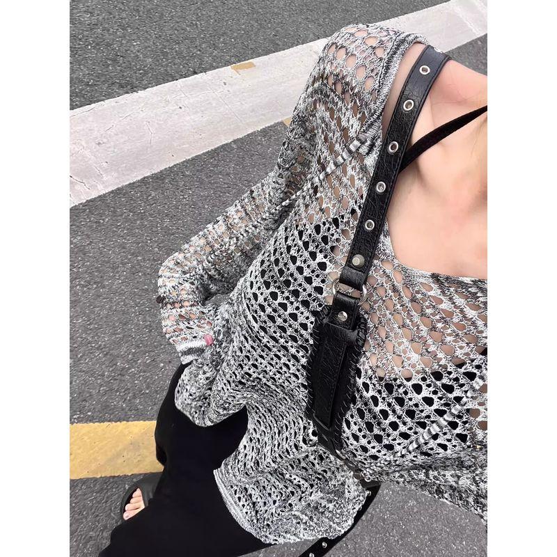 Lazy Style Long Sleeve Cut Out Knitwear Women s Summer New Arrival Casual Loose Versatile Split Sun Protective Blouse Tops Tide Gray S Suggested 37.50 kg-45.00 kg
Lazy Style Long Sleeve Cut Out Knitwear Women s Summer New Arrival Casual Loose Versatile Split Sun Protective Blouse Tops Tide Gray S Suggested 37.50 kg-45.00 kg