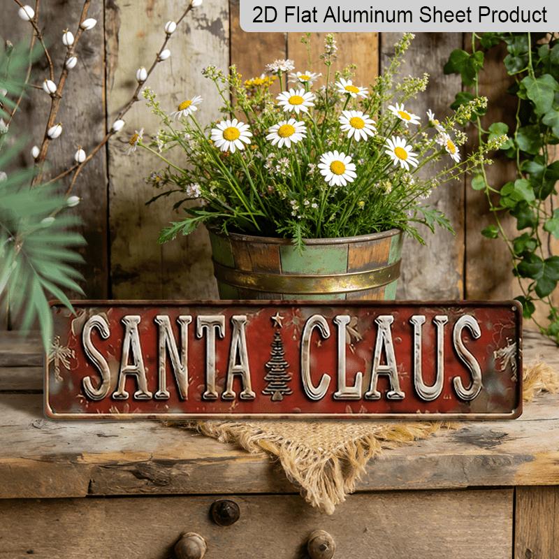 2D Flat 1pc, 15.7×3.94inch Vintage Santa Claus & Christmas Tree Metal Wall Sign, Aluminum Decorative Sign, Rustic Aluminum Holiday Decoration 40cm x 10cm
2D Flat 1pc, 15.7×3.94inch Vintage Santa Claus & Christmas Tree Metal Wall Sign, Aluminum Decorative Sign, Rustic Aluminum Holiday Decoration 40cm x 10cm