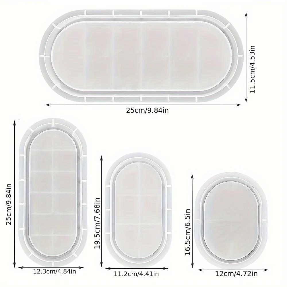2026New Top Quality 4Pcs Oval Shape Tray Mold,jewelry Holder Resin Mold Silicone,storage Silicone Mold Resin,clay,gypsum
2026New Top Quality 4Pcs Oval Shape Tray Mold,jewelry Holder Resin Mold Silicone,storage Silicone Mold Resin,clay,gypsum