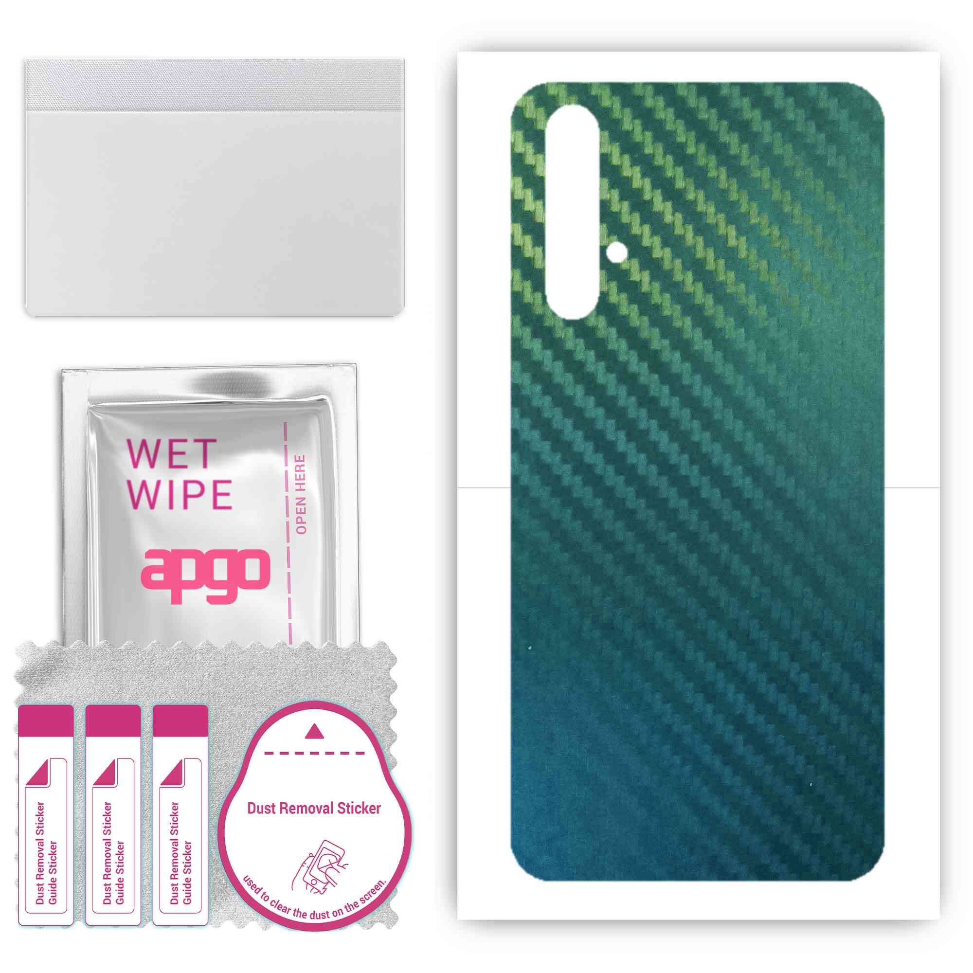 apgo Protective Skin Sticker for the back compatible with Honor 20, Wrap Film, Foil, Vinyl - Pattern Carbon Chameleon CAKA1
apgo Protective Skin Sticker for the back compatible with Honor 20, Wrap Film, Foil, Vinyl - Pattern Carbon Chameleon CAKA1