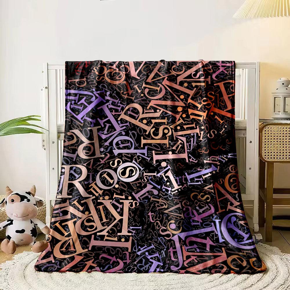 A chaotic arrangement of overlapping, colorful letters on a dark background. for all seasons blanket lunch break throw gift 80cm x 120cm
A chaotic arrangement of overlapping, colorful letters on a dark background. for all seasons blanket lunch break throw gift 80cm x 120cm