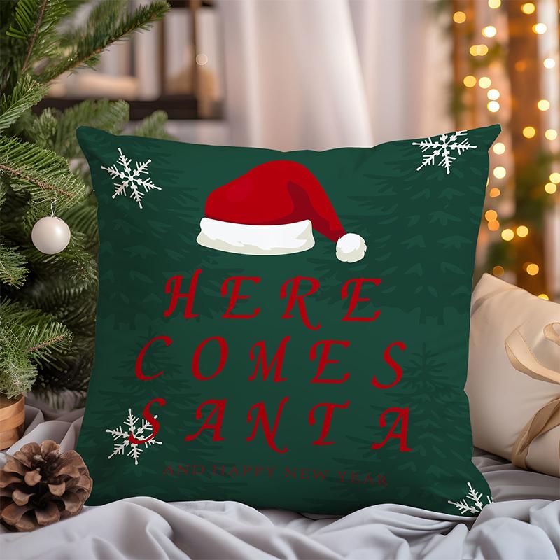 Christmas Pillows With Deer Tree Santa Patterns Square polyester pillowcase, modern sofa decorative cushion cover 16x16Inch
Christmas Pillows With Deer Tree Santa Patterns Square polyester pillowcase, modern sofa decorative cushion cover 16x16Inch