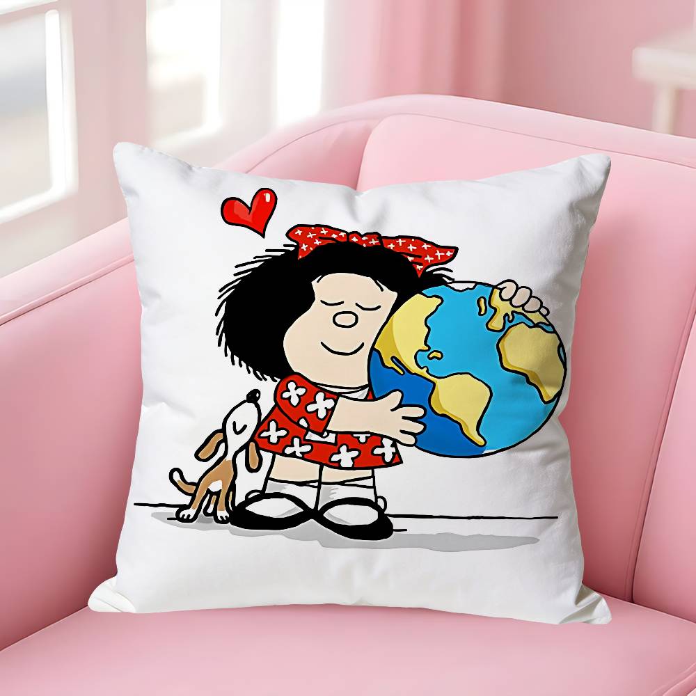 Cute MMafaldasS Various Sizes Square Pillow Case For Car Home Bedchamber Decor Custom Valentine gift 30x30cm
Cute MMafaldasS Various Sizes Square Pillow Case For Car Home Bedchamber Decor Custom Valentine gift 30x30cm