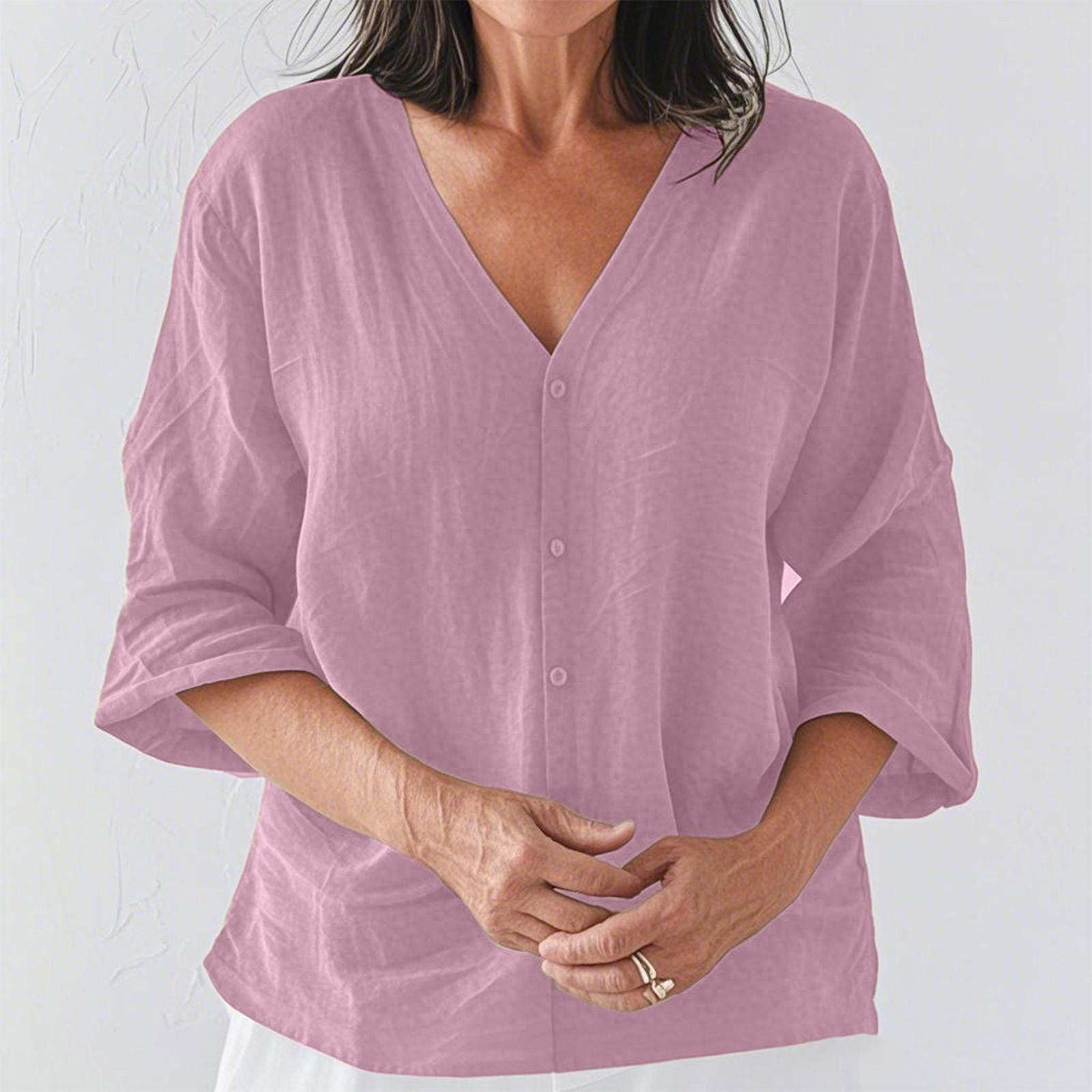 Модный женский повседневный кардиган из хлопка и льна с V-образным вырезом и рукавом три четверти XL розовый
Модный женский повседневный кардиган из хлопка и льна с V-образным вырезом и рукавом три четверти XL розовый