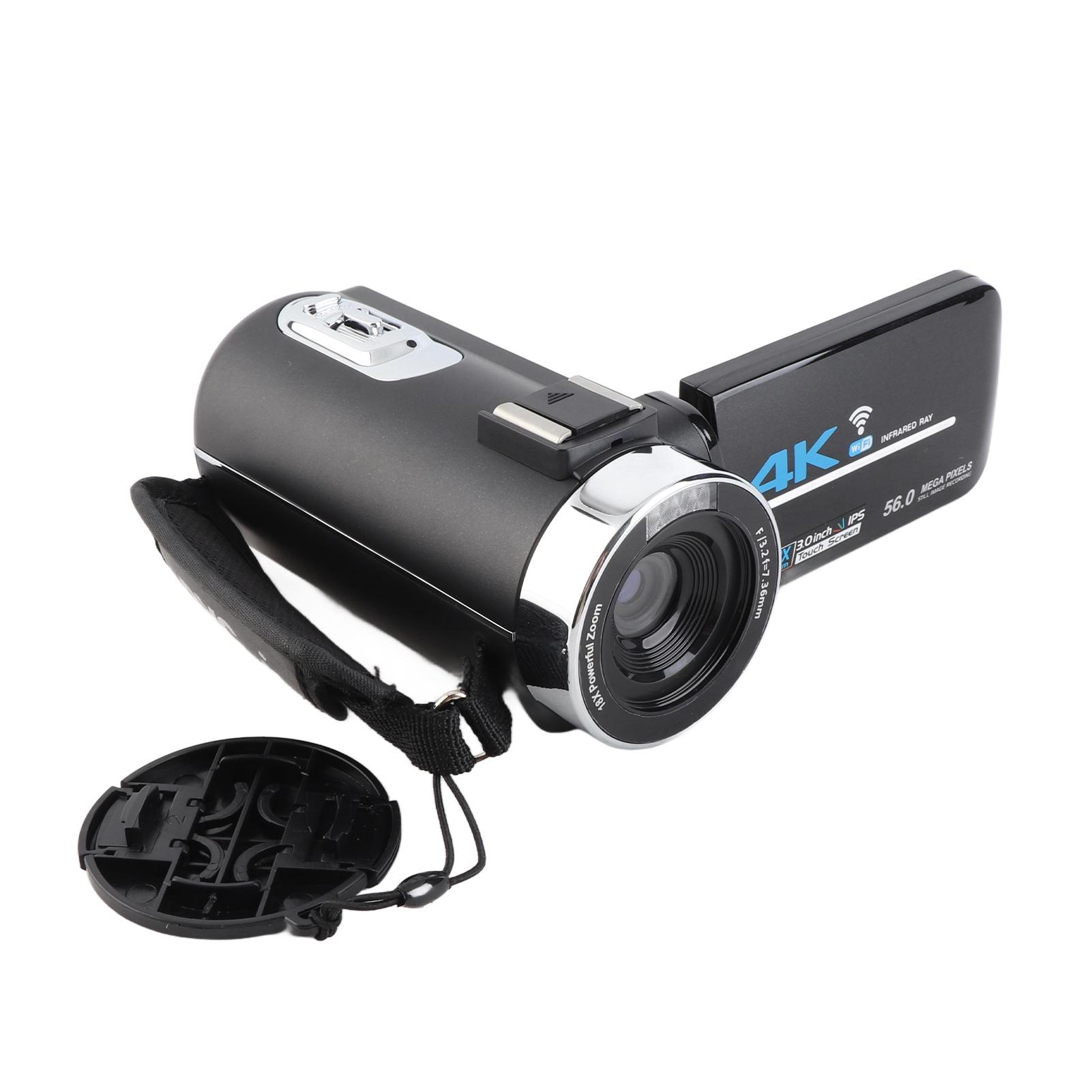 Відеокамера 4K Відеокамера WiFi-камера HD Digital Cam 56-мегапіксельна відеокамера для ведення відеоблогів для прямої трансляції YouTube чорний
Відеокамера 4K Відеокамера WiFi-камера HD Digital Cam 56-мегапіксельна відеокамера для ведення відеоблогів для прямої трансляції YouTube чорний