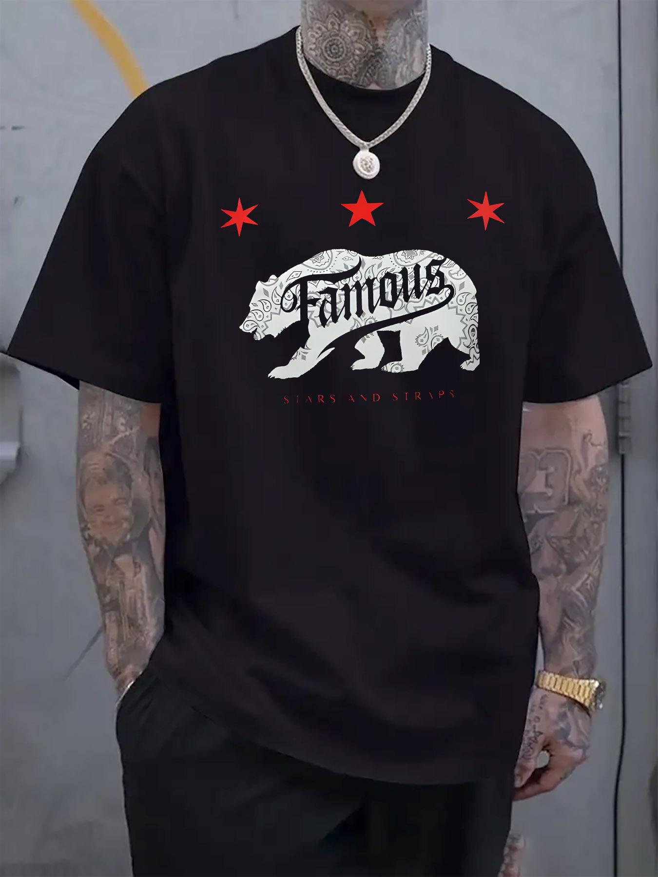 Famous Bear Graphic Print Short-Sleeve T-shirt - Black XXXXL
Famous Bear Graphic Print Short-Sleeve T-shirt - Black XXXXL