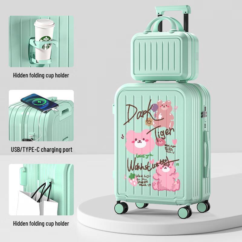 Lightweight Travel Suitcase with Integrated Cup Holder 28 inches
Lightweight Travel Suitcase with Integrated Cup Holder 28 inches