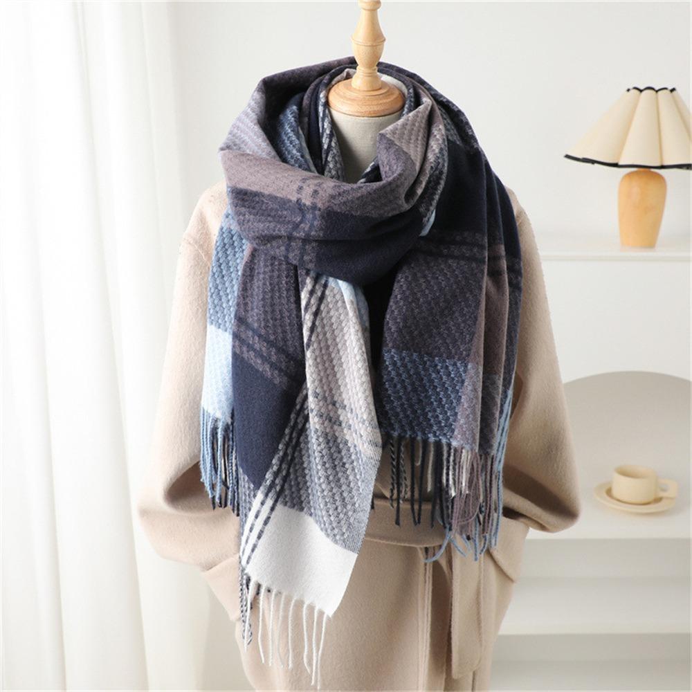 Solid Scarves Cashmere Imitation Neckerchief Fashion Tassel Plaid Scarfs for Women синій
Solid Scarves Cashmere Imitation Neckerchief Fashion Tassel Plaid Scarfs for Women синій