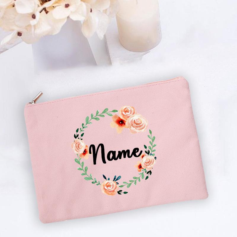 Personal Custom Name Flower Makeup Bag Pouch Travel Outdoor Girl Women Cosmetic Bags Toiletries Organizer Lady Wash Storage Case
Personal Custom Name Flower Makeup Bag Pouch Travel Outdoor Girl Women Cosmetic Bags Toiletries Organizer Lady Wash Storage Case