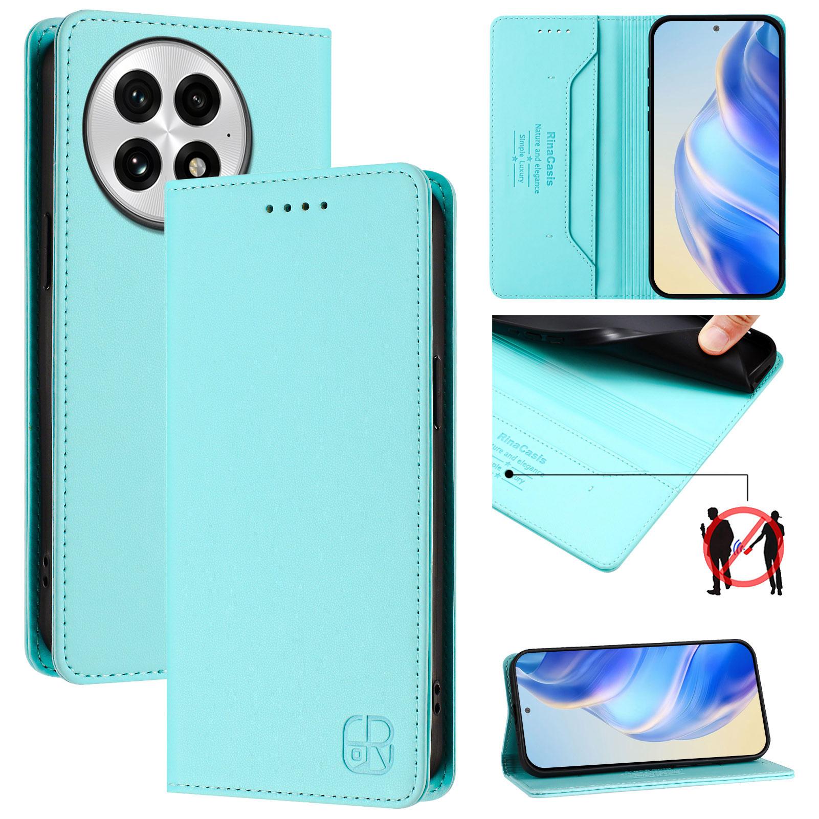For OnePlus 13 Leather Case RINACASIS RC01 Phone Cover with RFID Blocking Wallet Stand Green
For OnePlus 13 Leather Case RINACASIS RC01 Phone Cover with RFID Blocking Wallet Stand Green