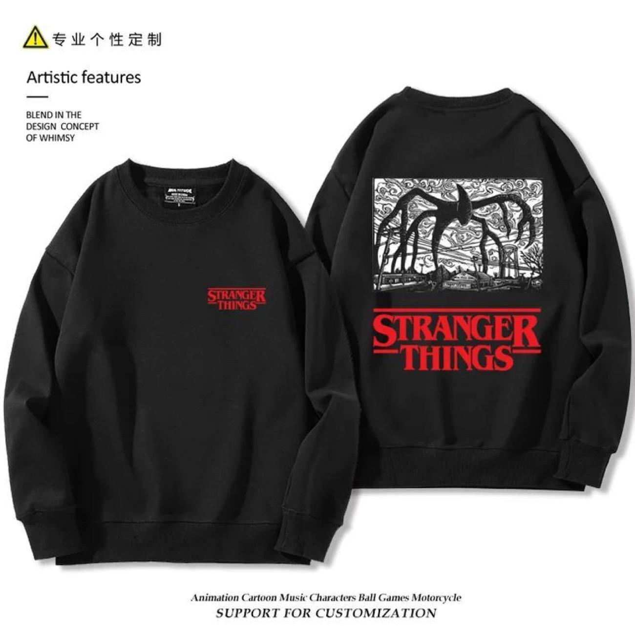 Світшот Stranger Things Пальто Мода осінній одяг XXL чорний
Світшот Stranger Things Пальто Мода осінній одяг XXL чорний