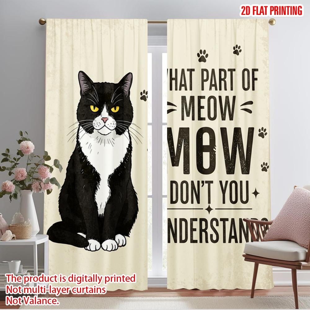 2pcs 2D flat printing Party Curtains What part MEOW understand 100% Polyester Fabric Without Electricity Holiday Decorations 52.50×116.00 CM 2pcs
2pcs 2D flat printing Party Curtains What part MEOW understand 100% Polyester Fabric Without Electricity Holiday Decorations 52.50×116.00 CM 2pcs
