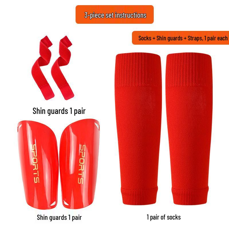 Football Shin Guards & Straps Three-Piece Set with Socks
Football Shin Guards & Straps Three-Piece Set with Socks