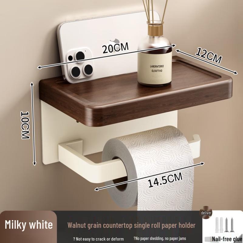 Wooden Bathroom Tissue & Roll Paper Holder
Wooden Bathroom Tissue & Roll Paper Holder