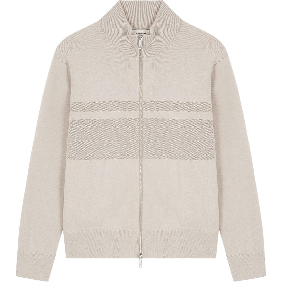 Calvin Klein Loose Striped Zip Stand Collar Long Sleeve Knit Sweater Men sweater Beige 4RAB300-PE7 L
Calvin Klein Loose Striped Zip Stand Collar Long Sleeve Knit Sweater Men sweater Beige 4RAB300-PE7 L