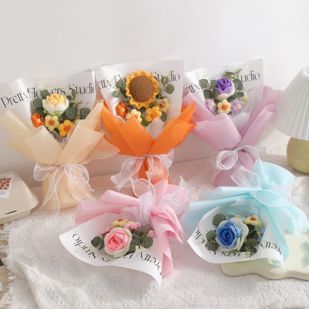 Korean Style Handwoven Rose Daisy Bouquet Soft Yarn Crochet Sunflower Flowers Wedding Party помаранчевий
Korean Style Handwoven Rose Daisy Bouquet Soft Yarn Crochet Sunflower Flowers Wedding Party помаранчевий