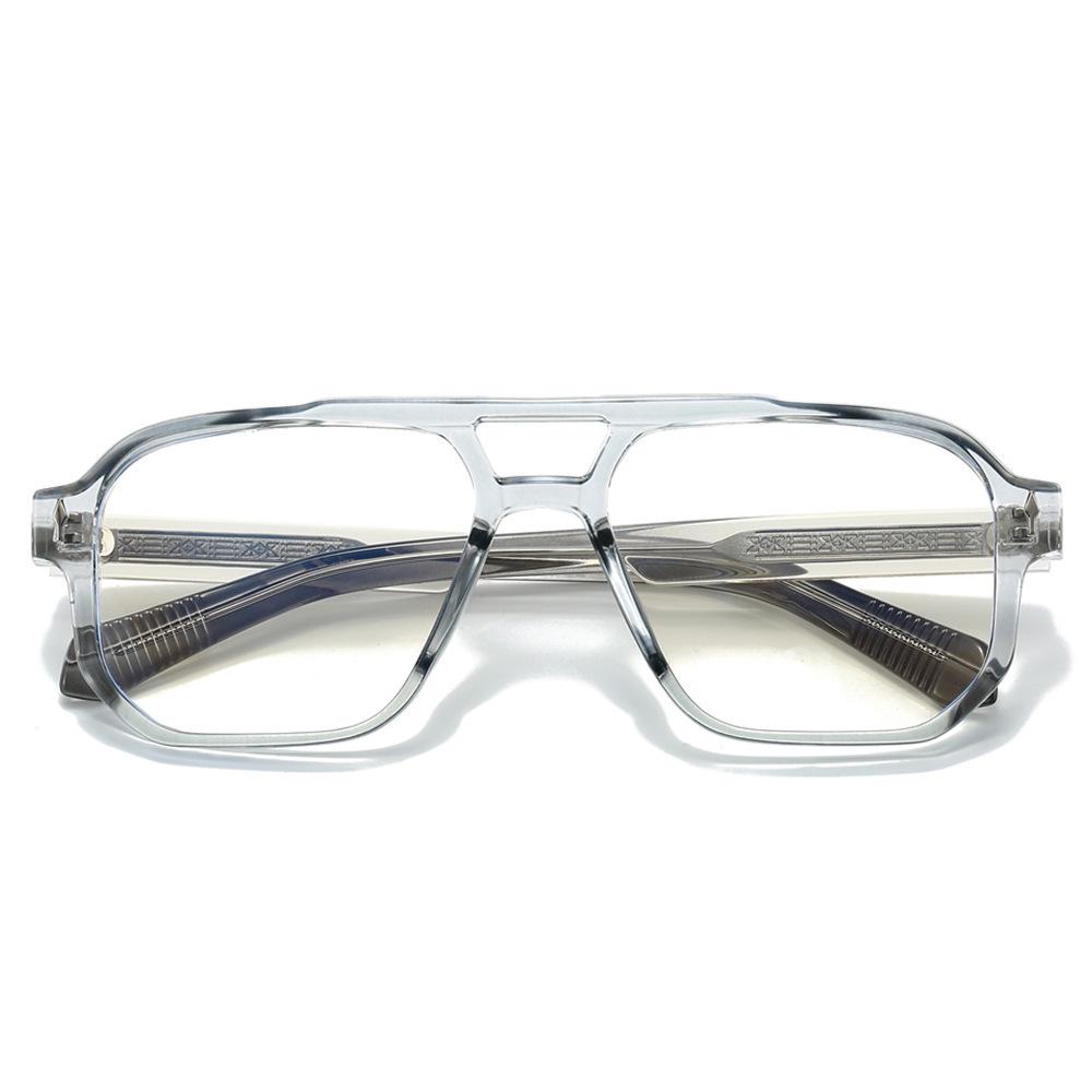 Trendy European & American Double Bridge Flat Lens Glasses with Wood Grain Frame - High-End Fashion for Myopia Blue Light Blocking
Trendy European & American Double Bridge Flat Lens Glasses with Wood Grain Frame - High-End Fashion for Myopia Blue Light Blocking
