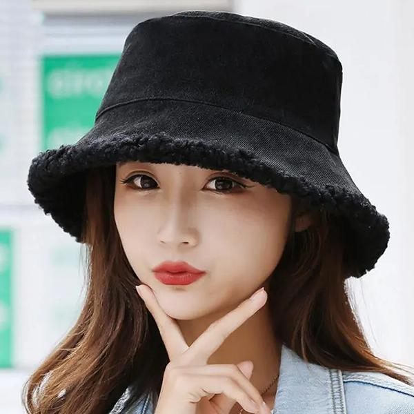 WTEMPO Retro Elegant Warm Thickened Soft Solid Color Windproof Cold-proof Hats Women s Autumn Winter Casual Versatile Bucket Hats 1pc чорний
WTEMPO Retro Elegant Warm Thickened Soft Solid Color Windproof Cold-proof Hats Women s Autumn Winter Casual Versatile Bucket Hats 1pc чорний