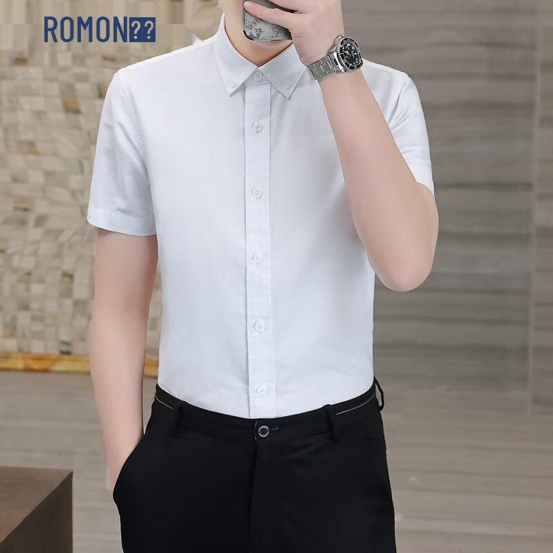 Мужская рубашка ROMON из 100% хлопка Оксфорд с коротким рукавом, Business Casual 44
Мужская рубашка ROMON из 100% хлопка Оксфорд с коротким рукавом, Business Casual 44