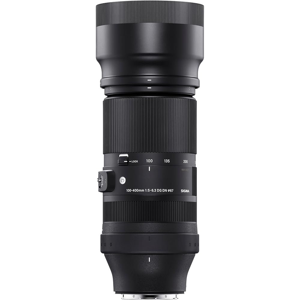 Sigma Lens 100-400mm F5-6.3 DG DN Sony E-Mount Zoom Telephoto Full Size Mirrorless Contemporary
Sigma Lens 100-400mm F5-6.3 DG DN Sony E-Mount Zoom Telephoto Full Size Mirrorless Contemporary