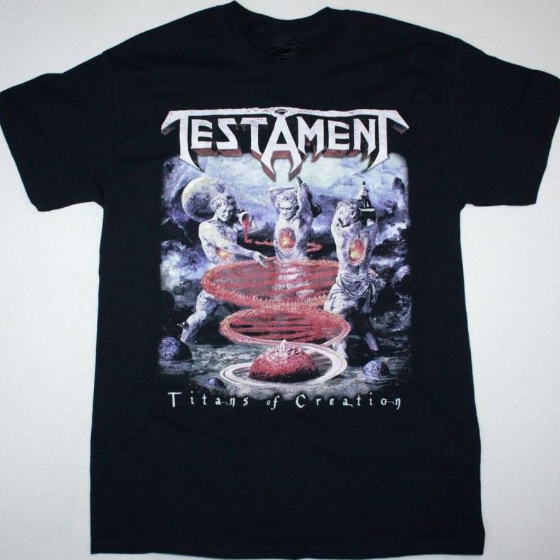 Vintage Testament Titans Of Creation Cotton Black Unisex T-Shirt 5XL різнокольоровий
Vintage Testament Titans Of Creation Cotton Black Unisex T-Shirt 5XL різнокольоровий