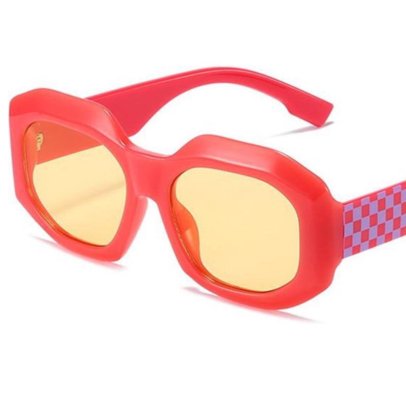 Fashion Sunglasses Unisex Anti-UV Spectacles Personality Oversize Frame Eyeglasses Square Sun Glasses Plaid Temples Google as picture красный
Fashion Sunglasses Unisex Anti-UV Spectacles Personality Oversize Frame Eyeglasses Square Sun Glasses Plaid Temples Google as picture красный